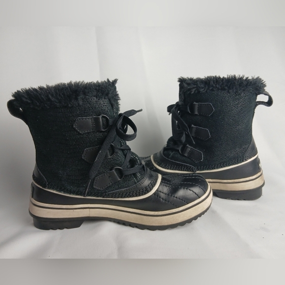 SOREL Women Winter Snow Boots Size 6 Black Color Waterproof - Picture 6 of 8